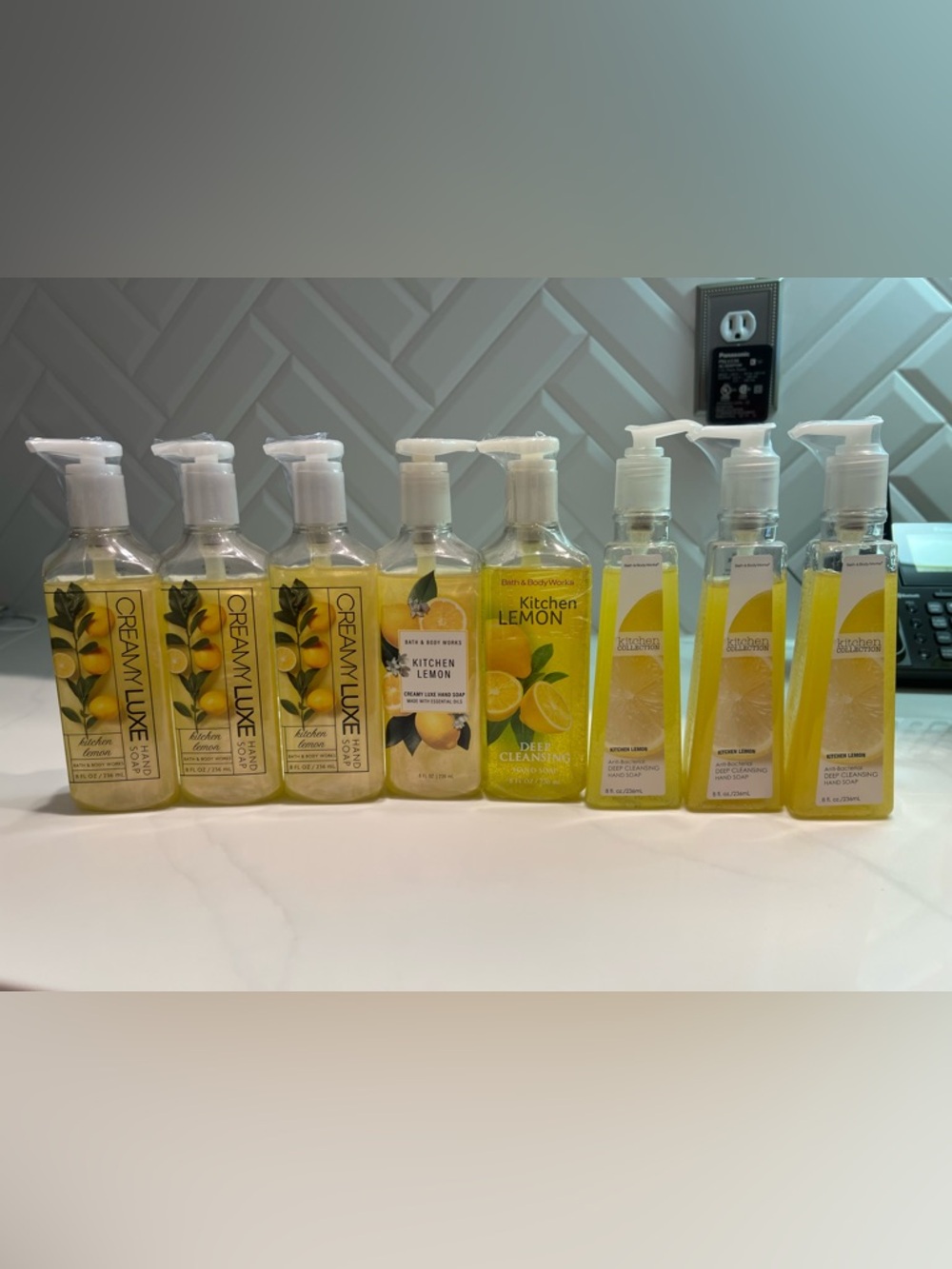 Bath & Body Works Kitchen Lemon Hand Soap Bundle